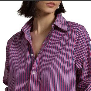 Ralph Lauren cotton striped shirt M